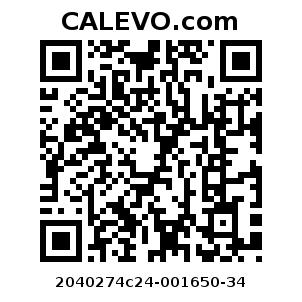 Calevo.com Preisschild 2040274c24-001650-34