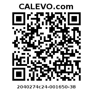Calevo.com Preisschild 2040274c24-001650-38
