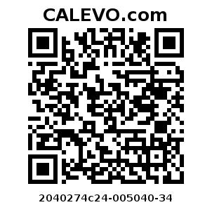 Calevo.com Preisschild 2040274c24-005040-34