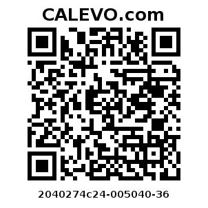 Calevo.com Preisschild 2040274c24-005040-36