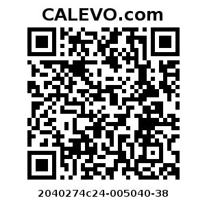 Calevo.com Preisschild 2040274c24-005040-38