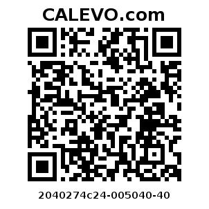 Calevo.com Preisschild 2040274c24-005040-40