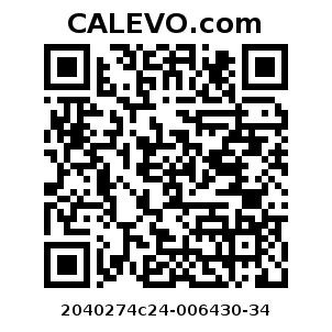 Calevo.com Preisschild 2040274c24-006430-34