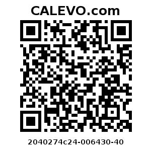 Calevo.com Preisschild 2040274c24-006430-40
