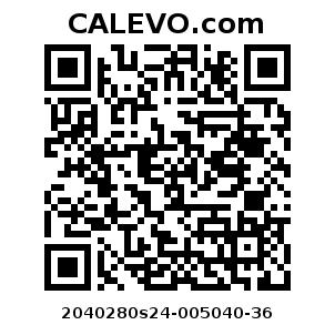 Calevo.com Preisschild 2040280s24-005040-36