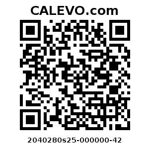 Calevo.com pricetag 2040280s25-000000-42