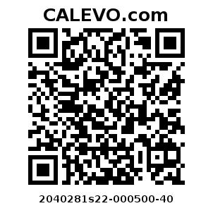 Calevo.com Preisschild 2040281s22-000500-40