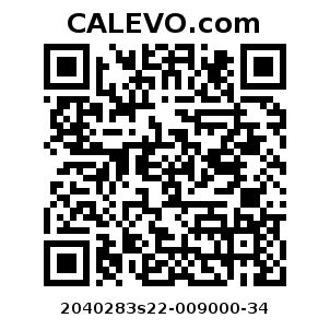 Calevo.com Preisschild 2040283s22-009000-34