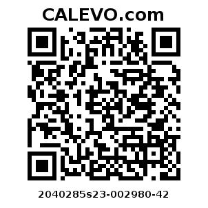 Calevo.com Preisschild 2040285s23-002980-42