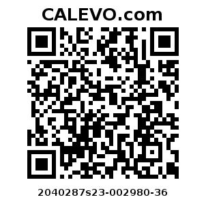 Calevo.com Preisschild 2040287s23-002980-36