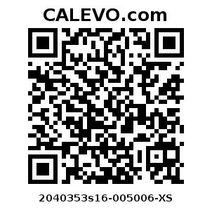 Calevo.com Preisschild 2040353s16-005006-XS