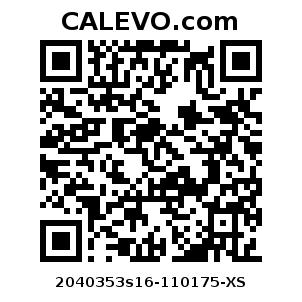 Calevo.com Preisschild 2040353s16-110175-XS