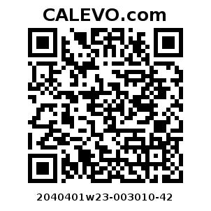 Calevo.com Preisschild 2040401w23-003010-42