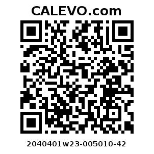 Calevo.com Preisschild 2040401w23-005010-42
