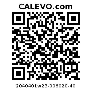 Calevo.com Preisschild 2040401w23-006020-40