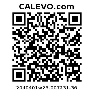 Calevo.com Preisschild 2040401w25-007231-36
