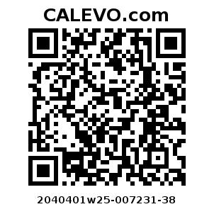 Calevo.com Preisschild 2040401w25-007231-38