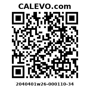 Calevo.com Preisschild 2040401w26-000110-34
