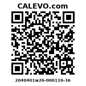 Calevo.com Preisschild 2040401w26-000110-36