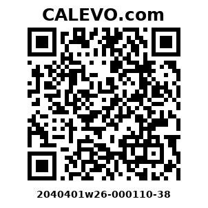 Calevo.com Preisschild 2040401w26-000110-38