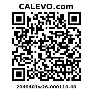 Calevo.com Preisschild 2040401w26-000110-40