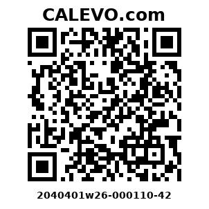 Calevo.com Preisschild 2040401w26-000110-42