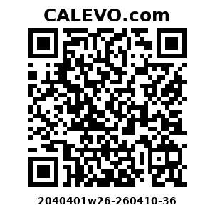 Calevo.com Preisschild 2040401w26-260410-36