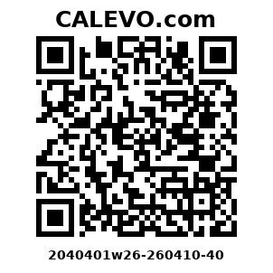 Calevo.com Preisschild 2040401w26-260410-40