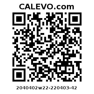 Calevo.com Preisschild 2040402w22-220403-42