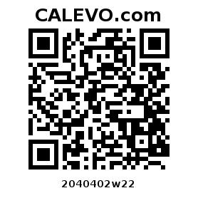 Calevo.com Preisschild 2040402w22