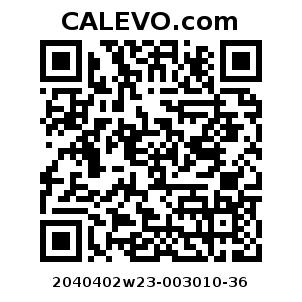 Calevo.com Preisschild 2040402w23-003010-36