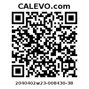 Calevo.com Preisschild 2040402w23-008430-38