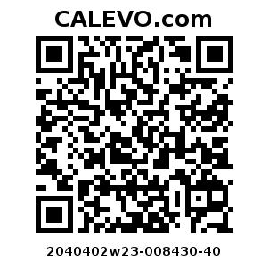 Calevo.com Preisschild 2040402w23-008430-40