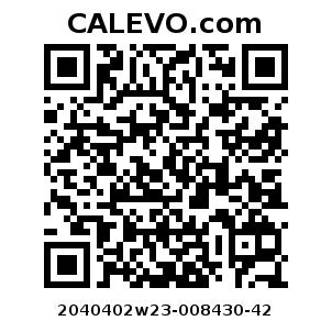 Calevo.com Preisschild 2040402w23-008430-42