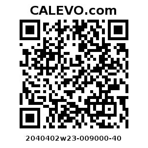 Calevo.com Preisschild 2040402w23-009000-40