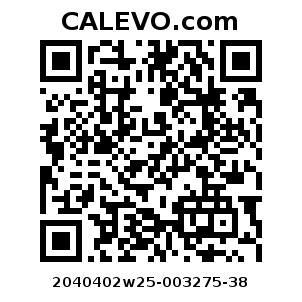 Calevo.com Preisschild 2040402w25-003275-38
