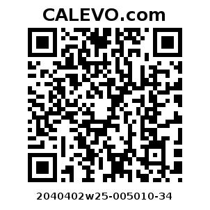 Calevo.com Preisschild 2040402w25-005010-34