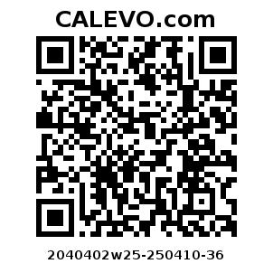 Calevo.com Preisschild 2040402w25-250410-36