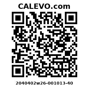 Calevo.com Preisschild 2040402w26-001013-40