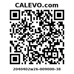 Calevo.com Preisschild 2040402w26-009000-38