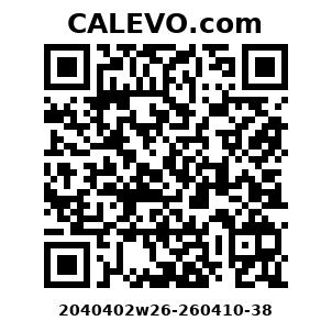 Calevo.com Preisschild 2040402w26-260410-38