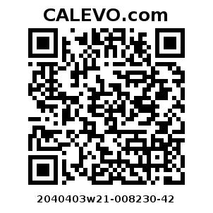 Calevo.com Preisschild 2040403w21-008230-42