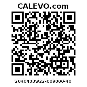 Calevo.com Preisschild 2040403w22-009000-40