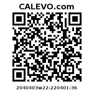 Calevo.com Preisschild 2040403w22-220401-36
