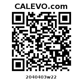 Calevo.com pricetag 2040403w22