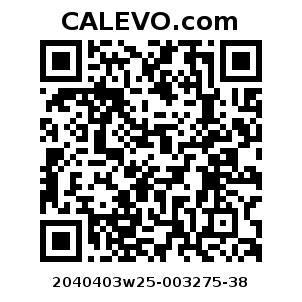 Calevo.com Preisschild 2040403w25-003275-38
