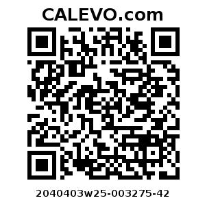Calevo.com Preisschild 2040403w25-003275-42