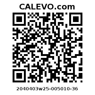 Calevo.com Preisschild 2040403w25-005010-36