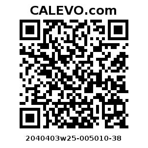 Calevo.com Preisschild 2040403w25-005010-38