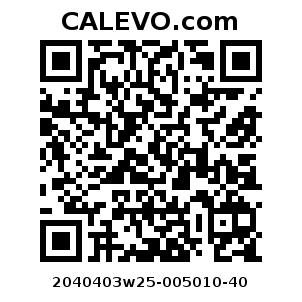 Calevo.com Preisschild 2040403w25-005010-40